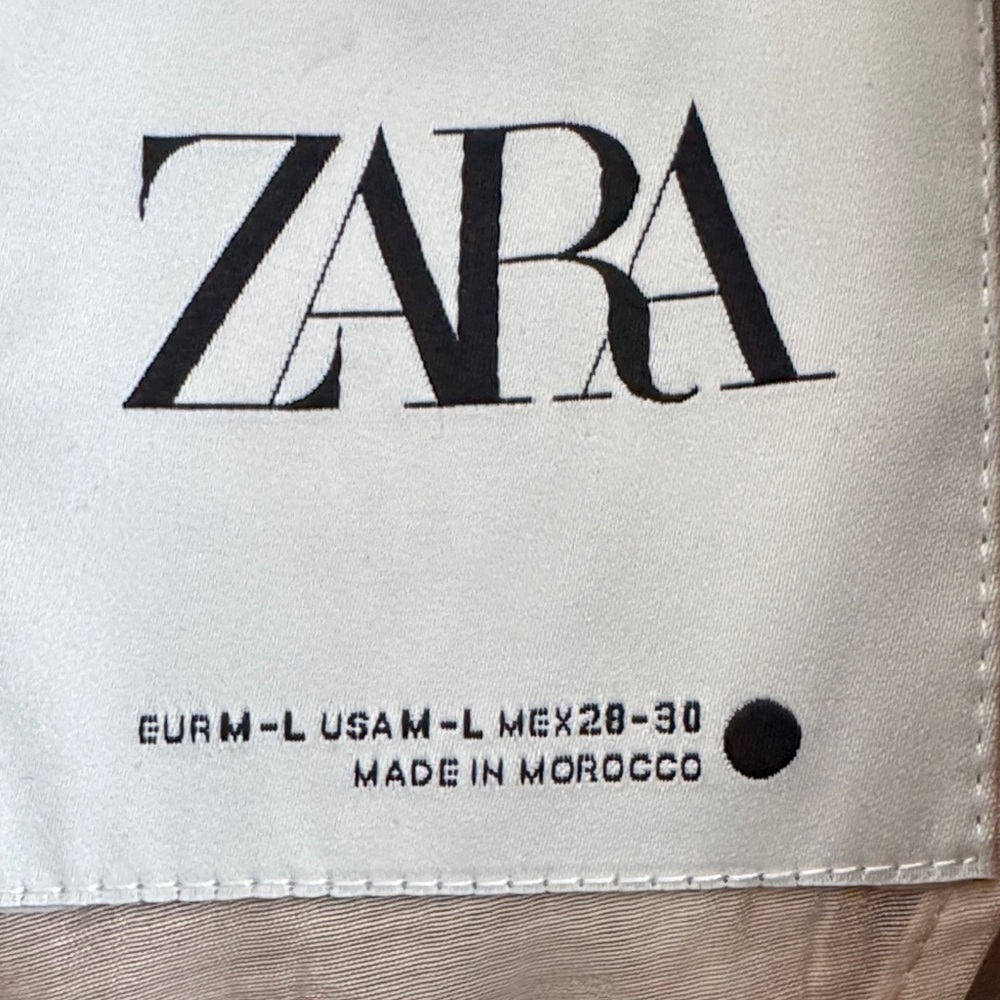 Zara Women’s Linen Duster Coat M-L NWT - Picture 5 of 6